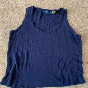 Polo by Ralph Lauren Women's Deep Blue Tank Top